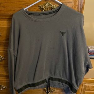 Under Armour No Bull crop sweatshirt.